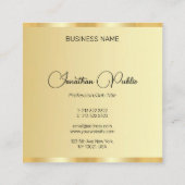 Personalisierte handgeschriebene Script-Imitate - Quadratische Visitenkarte (Rückseite)