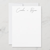 Personalisierte handgeschriebene Skripthochzeit