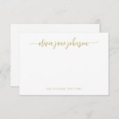 Personalisierte handgeschriebene Skriptkarte Dankeskarte (Vorne/Hinten)