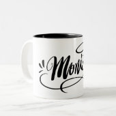 Personalisierte handgeschriebene Tasse mit dem Nam (Vorderseite Links)