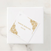 Personalisierte handgezeichnete Goldene Rose Hochz Geschenkanhänger (Beispiel)