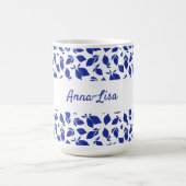 Personalisierte Handgezeichnete italienische Blaul Kaffeetasse (Mittel)