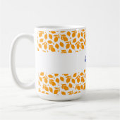 Personalisierte, handgezogene Gelbe Zitronen Kaffeetasse (Links)