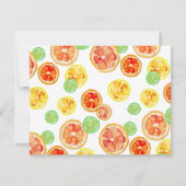 Personalisierte handIllustrierte Zitrusfrüchte bot Mitteilungskarte (Vorderseite)