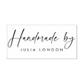 Personalisierte "Handmade by" Gummi-Briefmarke - e Gummistempel (Prägung)