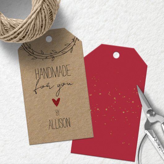 Personalisierte 🎁 "Handmade for you" Geschenkanhänger