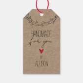 Personalisierte 🎁 "Handmade for you" Geschenkanhänger (Vorderseite)