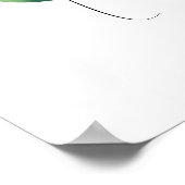 Personalisierte Handprint Blume Art 3 Blume Poster (Ecke)