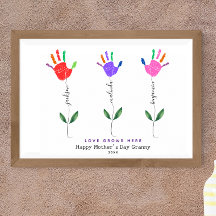 Personalisierte Handprint Blume Art 3 Blume