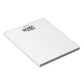 Personalisierte Handschrift-Typografie Notizblock (angewinkelt)