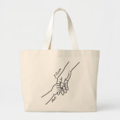 Personalisierte Handtasche mit Namen Ca Jumbo Stoffbeutel (Vorne)