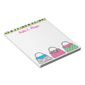 Personalisierte Handtasche mit Niedlicher Handlung Notizblock (angewinkelt)