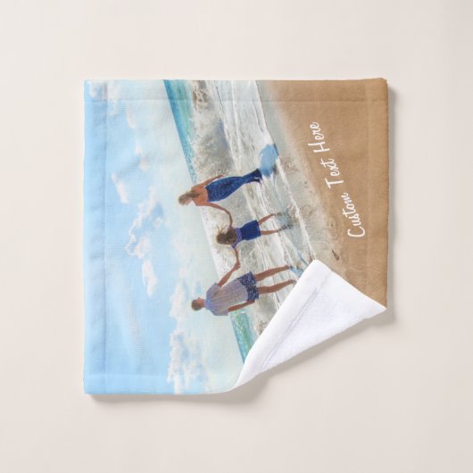 Personalisierte Handtücher für Ihr Foto (Waschlappen)