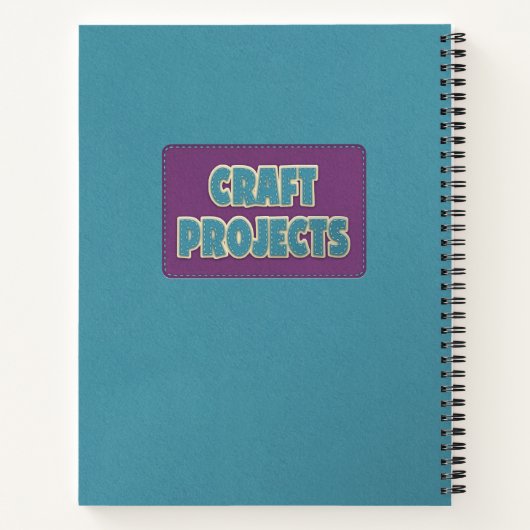 Personalisierte Handwerksvorhaben Notizblock (Rückseite)