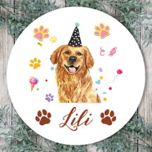 Personalisierte Handzeichnung Golden Retriever Hun
