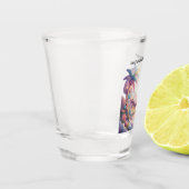 Personalisierte Hängematte und Palmen Schnapsglas (Links)