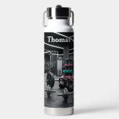 Personalisierte Hanteln Trinkflasche (Vorderseite)