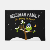 Personalisierte Hanukkah Menorah Licht in die Nach Fußmatte (Vorderseite)