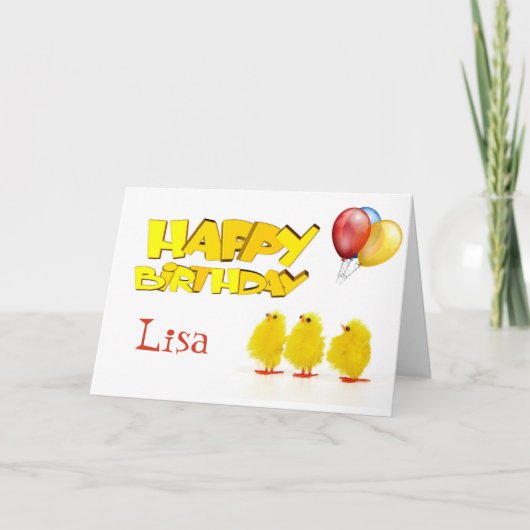 Personalisierte Happy Birthday Card Karte (Vorderseite)