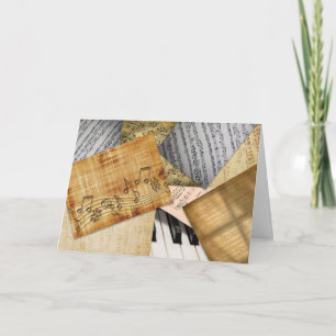 Personalisierte Happy Birthday Vintage-Klanger Mus Karte