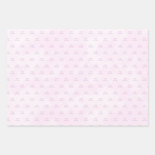 Personalisierte Happy Birthday Wrapping Paper Shee Geschenkpapier Set (Vorderseite 3)