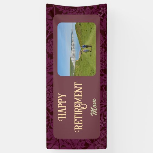 Personalisierte Happy Retirement Geschenke für Mam Banner (Vertikal)