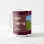 Personalisierte Happy Retirement Geschenke für Mam Kaffeetasse (Vorderseite Links)