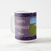 Personalisierte Happy Retirement Geschenke für Mam Kaffeetasse (Vorderseite Links)