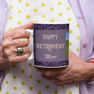Personalisierte Happy Retirement Geschenke für Mam Kaffeetasse