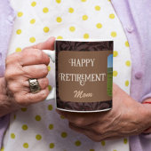 Personalisierte Happy Retirement Geschenke für Mam Kaffeetasse