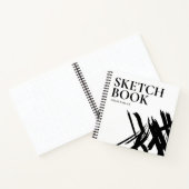 Personalisierte Hart-CoverModern-StricheSkizze Notizblock (Innenseite)