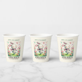 Personalisierte Häschen-Baby-Party-Becher Pappbecher