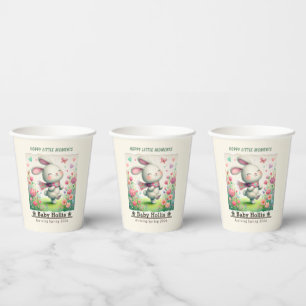 Personalisierte Häschen-Baby-Party-Becher Pappbecher