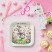 Personalisierte Hase Baby Shower Teller (Party)