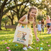 Personalisierte Hasen Küsschen Ostern Tragetasche