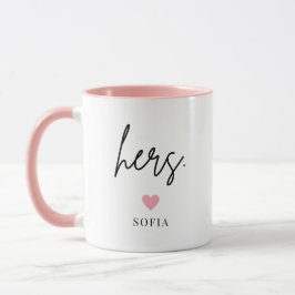 Personalisierte Hasen und seine neuen Liebhaber Tasse