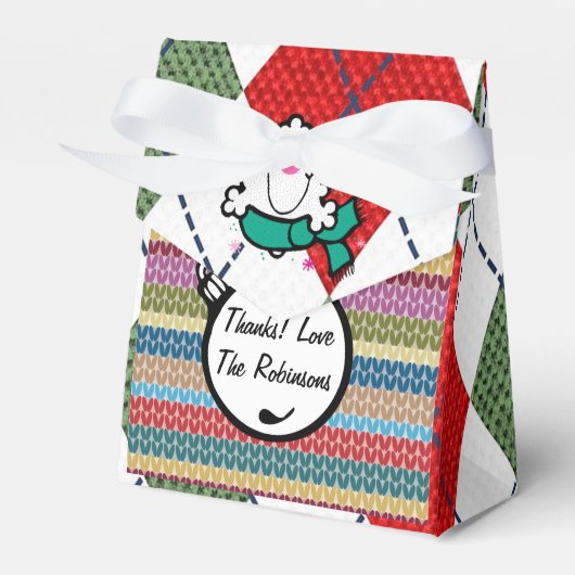 Personalisierte hässliche Weihnachtspullover-Party Geschenkschachtel (Vorderseite)