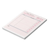 personalisierte Hausaufgaben Notizblock (Rotiert)