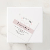 Personalisierte hausgemachte DANK Geschenkanhänger (Beispiel)