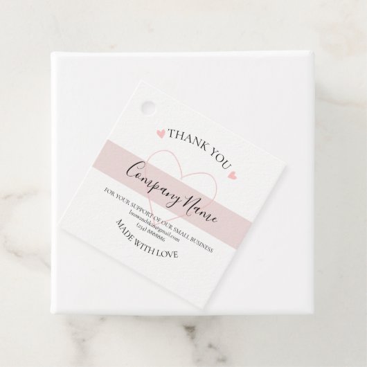 Personalisierte hausgemachte DANK Geschenkanhänger (Beispiel)