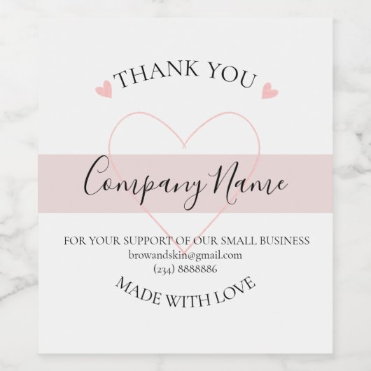 Personalisierte hausgemachte DANK Weinetikett (Einzelnes Label)