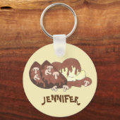 Personalisierte hausgemachte Fleisch Loaf Meatloaf Schlüsselanhänger (Vorderseite)