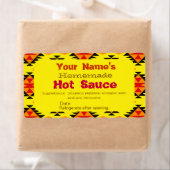 Personalisierte hausgemachte Hot Sauce Labels indi (Insitu)
