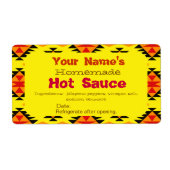 Personalisierte hausgemachte Hot Sauce Labels indi (Vorne)
