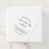 Personalisierte hausgemachte Lebensmittelmarken Geschenkanhänger (Beispiel)