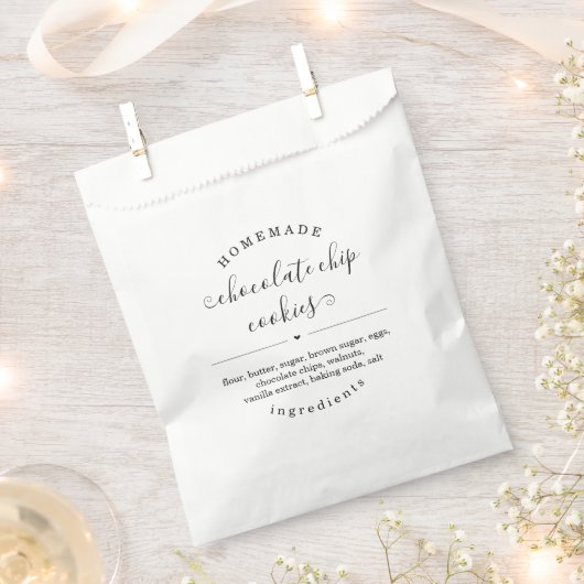 Personalisierte hausgemachte Lebensmitteltasche Geschenktütchen (Ausgeschnitten)