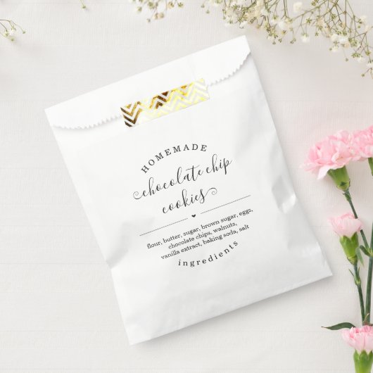 Personalisierte hausgemachte Lebensmitteltasche Geschenktütchen (Versiegelt)