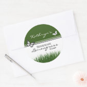 Personalisierte hausgemachte Lemongras-Seife Runder Aufkleber (Umschlag)