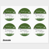 Personalisierte hausgemachte Lemongras-Seife Runder Aufkleber (Blatt)