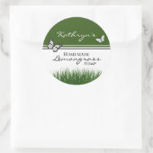 Personalisierte hausgemachte Lemongras-Seife Runder Aufkleber (Tasche)